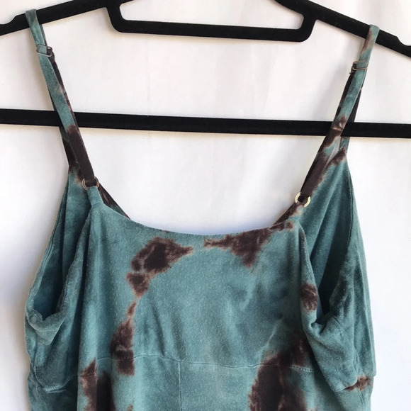 Dragon Freedom brown and teal V-neck tank top - Picture 6 of 10